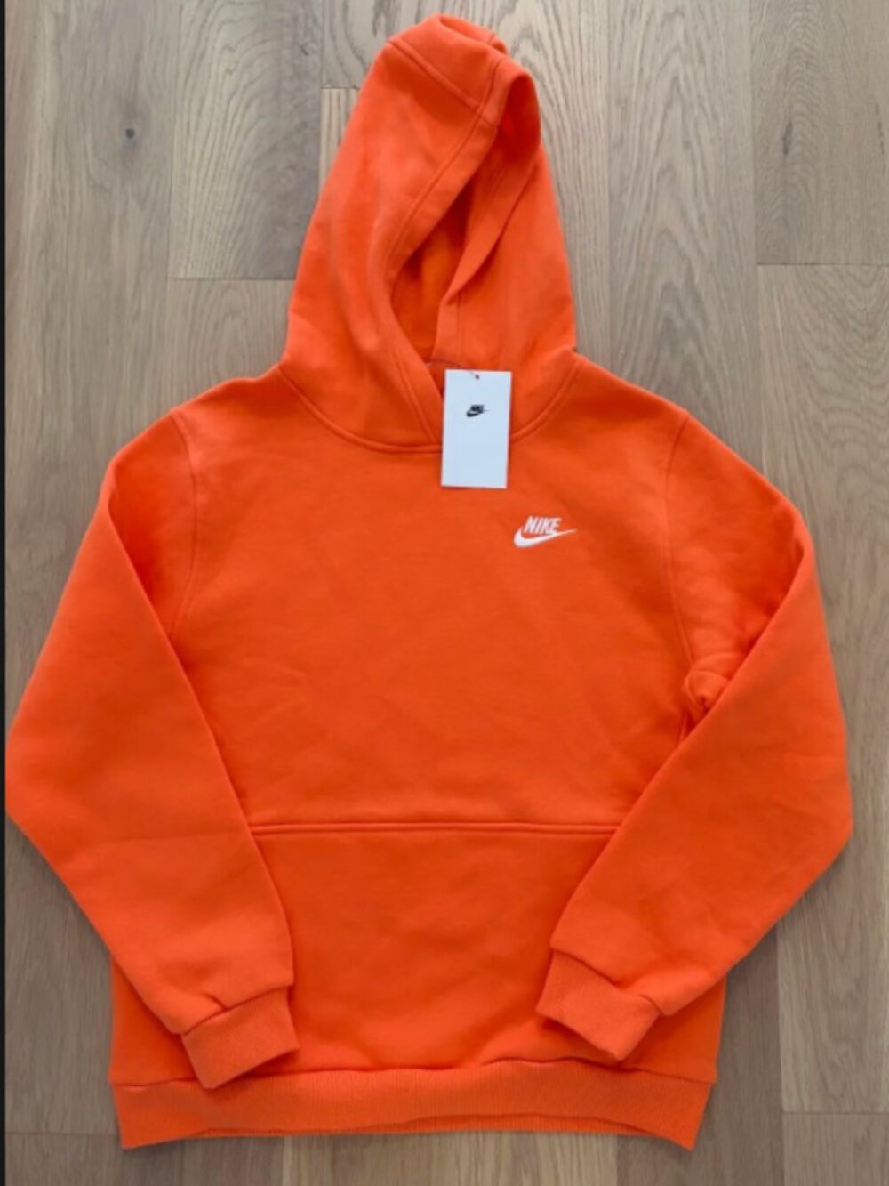 Nike Sportswear Club Fleece Kids Hoodie Orange Youth XL NWT